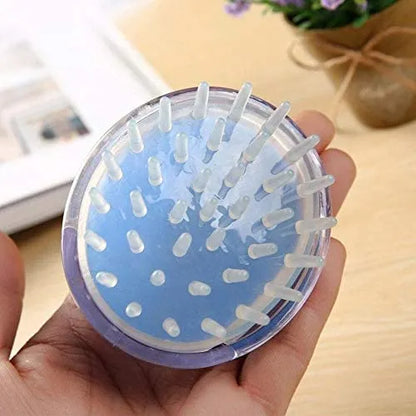 Hair Wash Brush & Scalp Massage Comb – Anti-Dandruff Silicone Shampoo Brush | Hair Growth Massager | Random Color